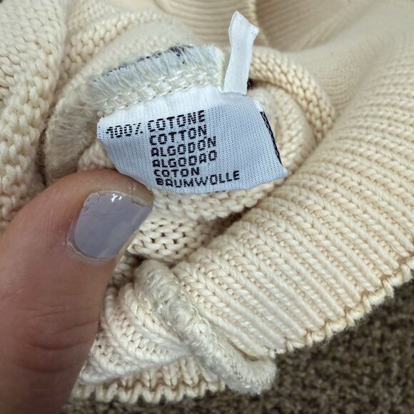 Paul & Shark Yachting Cream Embroidered Pullover Sweater Men’s Size XL Boating - Picture 8 of 14